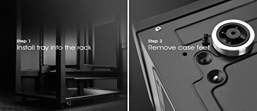 SilverStone SST-RA02B – Rackmount Handgriffe für PC Gehäuse GD07 GD08 GD09 GD10, Aluminum, schwarz - 10