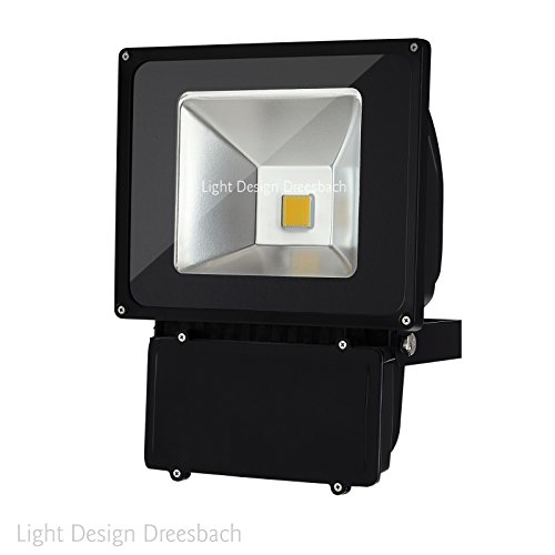 Preisvergleich Produktbild 10er Set LED Fluter Strahler Scheinwerfer Flutlicht Außen 100Watt 9500Lumen warmweiß 3000Kelvin IP65