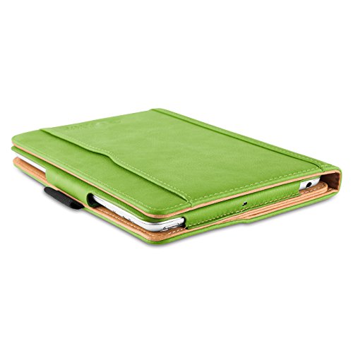 iPad Mini Hülle – JAMMYLIZARD Ledertasche Smart Cover mit Standfunktion für iPad Mini 4. 3. 2. & 1. Generation, GRÜNG & HONIG, [MIT STIFT-HALTER] - 8