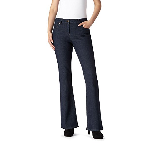 The Collection Petite Womens Indigo Wash Bootcut Jeans 24S