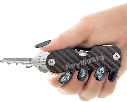 Schlüssel Organizer mit Spezial Befestigungssystem, bis 18 Schlüssel, Smart Key Organizer ( Carbon ) - 4