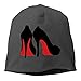 Produktbild DIMAA Womens Knit Skull Beanie Hat Black High Heel Shoe Warm Casual Watch Cap
