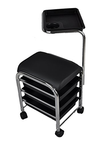 Hug Flight 2in1 STOOL TROLLEY Nail Pedicure Manicure Chair Station