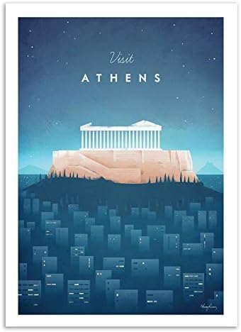 Wall Editions Art-Poster - Visit Athens - Henry Rivers