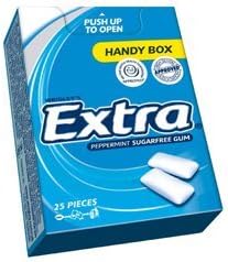 Wrigley's Extra Peppermint Gum Handy Box (12 x 25 Pieces)