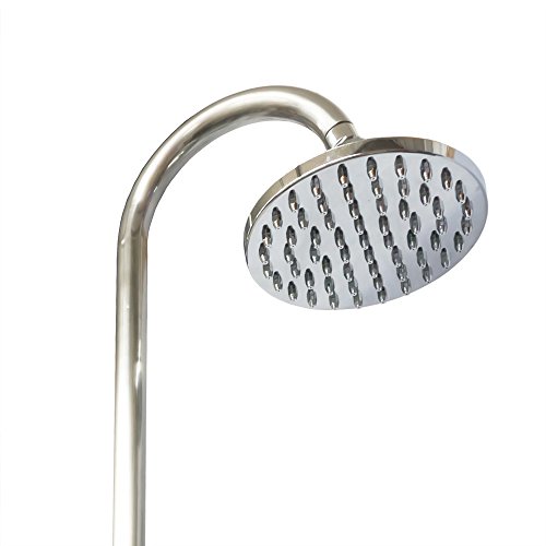 Nemaxx SD20X Edelstahl Solardusche – silber Gartendusche mit UV-beständigem Wassertank 20 Liter – mit Regenduschkopf - 4