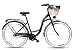 Produktbild Goetze Style 28 Zoll Damen Citybike Stadtrad Damenfahrrad Damenrad Hollandrad Retro-Design 3-Gang Korb Hinterradbremse LED-Beleuchtung Schwarz