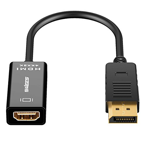 4K Displayport auf HDMI, Swees 4K Displayport / DP auf HDMI Adapter Kabel Konverter Male to Female inkl. Audio-Übertragung - 3
