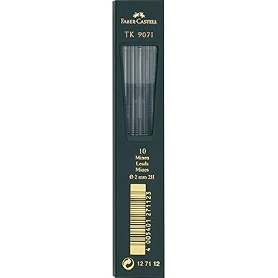 Faber-Castell TK 9071 mines, noir foncé, dureté: 2H