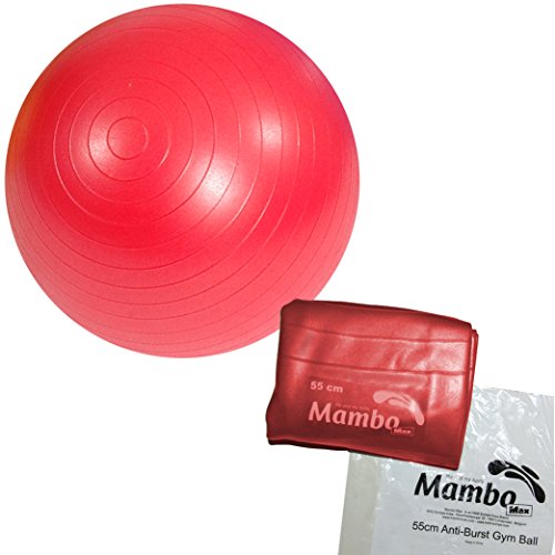 Msd PALLA PSICOMOTORIA AB ANTISCOPPIO 2 tappi ROSSA Pilates GYM FIT SWISS BALL (ROSSO, 55 CM / rosso)