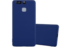 Cadorabo Funda para Huawei P9 en Candy Azul Oscuro - Cubierta Proteccíon de Silicona TPU Delgada e Flexible con Antichoque - Gel Case Cover Carcasa Ligera