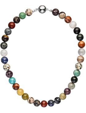Dreambase Damen-Halskette Edelsteine multicolor 45 cm 12 mm
