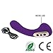 Produktbild Anycolor Silikon Vibratoren Magic Wand Massage G-Punkt Vagina und Klitoris Multifunktionale Massagegerät mit Oral Sex Zunge Lecken Stimulation, Wasserdichten Wiederaufladbar ( Violett)