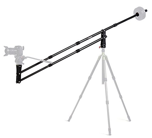 Rollei Mini Crane M5 mini Kamerakran (fr DSLR und Videokameras, max. Nutzlnge 2,10 m, Aluminium) - Schwarz