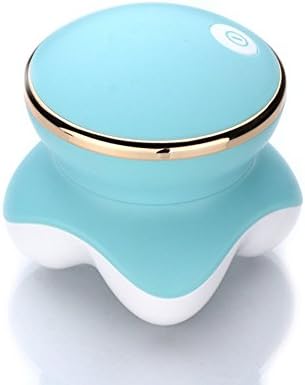 YEEMEEL Body Powerful Percussion Therapeutic Massager Mini Handheld Portable Rechargeable Powerful Vibration Massage for Neck Shoulder Back Waist Hips Arms leg Foot (Blue)
