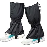 polainas trail caseras Uso Amplio: Excelente material impermeable, puede prevenir efectivamente la lluvia, nieve, viento, arena e insectos, etc. Puedes usarlos en muchas actividades abiertas como esquiar, pescar, aventuras en la jungla, hacer caminatas, cazar, correr, caminar, caminar, escalar