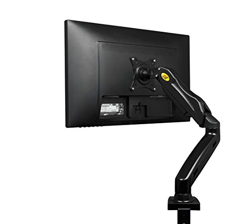 S+S Monitor-Tischhalter F80 Fuer Bildschirm Hoehe Stellbar Monitorständer arme Monitor 17″-27″, 360° drehbar, schwankbar - 2