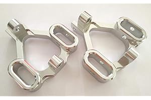 CrazyRacer Aluminum F/R C Hub C-Hubs -1PR Silver for HPI Savage X XL 21 25 SS 4.6 5.9 Flux 85048