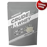 Bigmuscles Nutrition Crude Whey 1kg, Whey Protein Concentrate 80%, 24g Protein, 5.5g BCAA, 4 g Glutamine