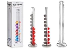 TU TENDENCIA UNICA TU TENDENCIA ÚNICA Soporte Vertical Doble para cápsulas de café. Acero Inoxidable. Capacidad para 20 cápsulas Ahorrar Espacio