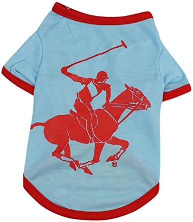 Dog T Shirt, Hmeng Summer Knight Printed Pet Clothing Pet Costume Small Pet Dog Puppy Cat Clothes Apparel T shirt Vest (L, Blue)