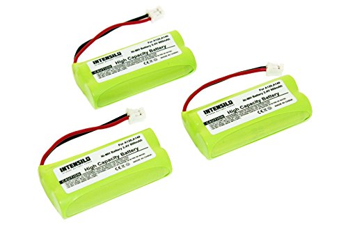 INTENSILO 3x NiMH baterías 800mAh (2.4V) para inalámbrico fijo teléfono Siemens Gigaset AL110, AL110 Duo, AL110 Trio, AL110a y V30145-K1310-X359.