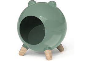 Marchul Hamster Hideout, Hamster House Habitats Decor, Small Pet Animal for Dwarf Hamster Syrian Hamsters (Green)