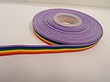 - 1 rollo de 10 mm x 20 metros de cinta de Rainbow rayas multicolor color de orgullo Gay LGBT 10mm