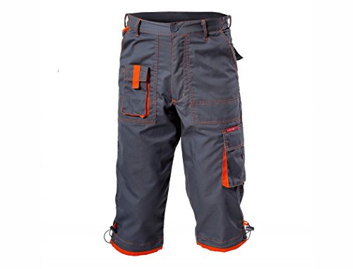 LAHTI PRO Berfus Kurz Hose Arbeitshose Caprihose Sommer Hellgrau EN ISO 13688