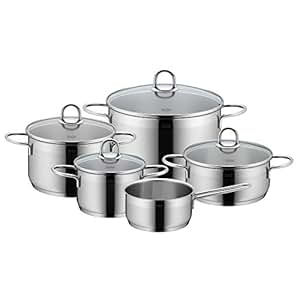 Silit Diamant Topfset, 5-teilig, mit Glasdeckel, Kochtopf