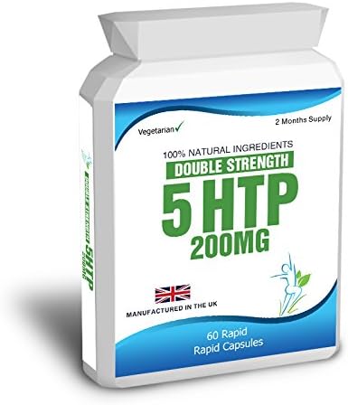 5 HTP 200mg Double Strength 60 Rapid Release Capsules 2 Months Supply