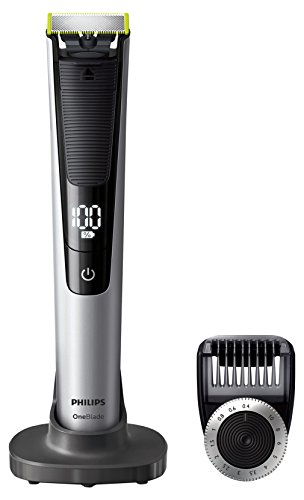 Philips OneBlade Pro QP6520/30 Hybrid Trimmer and Shaver (14-Length Comb) - Exclusive Amazon Frustration-Free-Packaging (UK 2-Pin Bathroom Plug)