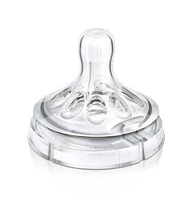 Philips Avent - SCF654-27 - Lot de 2 tétines Natural 6m+, débit rapide