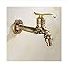Produktbild jukunlun Top Fashion Antique Messing Bad Wäsche Wandhalterung Waschmaschine Wasserhahn Tap Absperrventil Outdoor Garten Wasserhahn