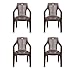 Nilkamal Set of 4 Chairs (Weather Brown) RS.3575.00