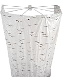 Ridder 58209-350 Duschspinne, Duschfaltkabine, Ombrella mit Folienduschvorhang, Sylt beige