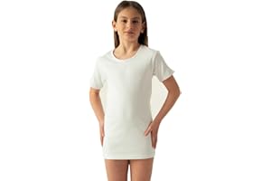 OLTREMARE 4 Maglie Interne Bambina Collo a Giro in Caldo Cotone Morbido e Traspirante.