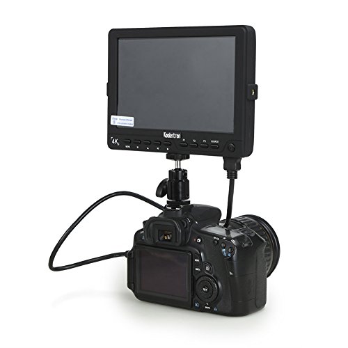 Koolertron 7 Pouces 4K Moniteur de Contr  le   cran Vid  o HDMI IPS 1920x1200 HD LCD Num  rique Ultra Mince  R  tro-  clairage LED  Large Angle de Vue pour Canon Nikon Sony DSLR Appareil photo Reflex Cam  scope