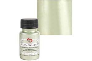 Ideen mit Herz Pintura Metalizada | pintura acrílica manualidades con brillo metálico noble y alta pigmentación de color | 50 ml (verde lima)