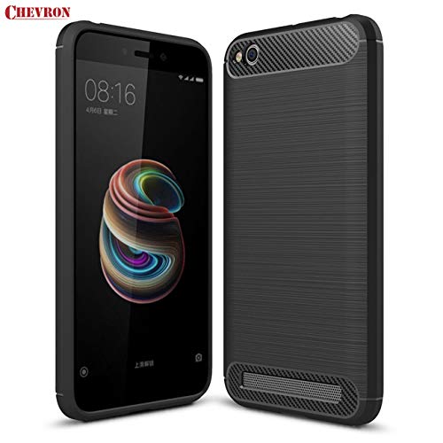 Chevron Back Cover for Xiaomi Redmi 5 (Metallic Black)