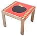 Children's Table With 2 Chairs in Solid Beach With Apple Table Top