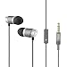 TIZUM Professional All-Metal Hi-Fi Headphones, Crystal Clear Sound, Ergonomic Comfort Fit Earbuds, Stereo Deep Heavy Bass, Noise Isolation In-Ear Earphones with Volume Control & Built in Mic (HT-100 SPACE GRAY). RS.799.00