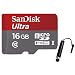 Produktbild SanDisk Ultra Imaging 16 GB microSDHC 16 GB Speicherkarte mit SD Adapter bis zu 48 MB/s, Class 10 + Vibe® Mini Eingabestift für Mobiltelefone Samsung, Sony, Nokia, Microsoft, Blackberry, galaxy samsung galaxy A3 A5 A7 A8 A9 E5 E7 J J1 J2 J3 J5 J7 ON5 on7 Z1 S2 II S3 S4 S5 Active Mini Duos Neo Plus