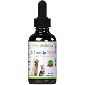 GI CleanUp Gold for Dogs and Cats - A Natural, Herbal Supplement for Treatment of Internal Parasites - Helps Maintain a Healthy 2 Ounces