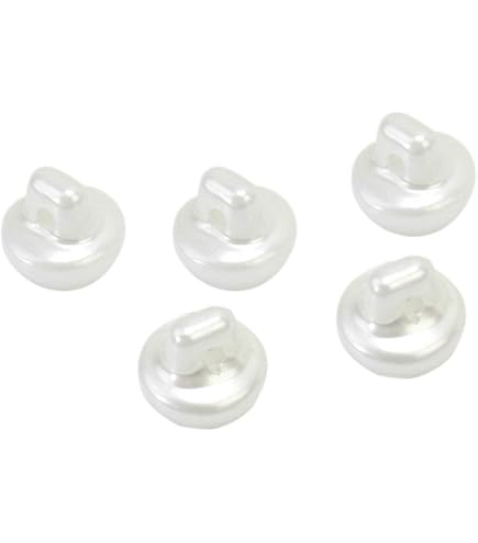 Sharplace 50 Stück Perlmutt-Knöpfe – 10 Mm, Halbrund Für DIY, Nähen & Basteln