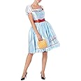 Officially licensed Wizard of Oz Dorothy fancy dress Women's Costume Medium Dress Size 12-14 with Felt Basket and Red Sequin Hair Bows. Made under licence from Warner Bros for the TU Collection