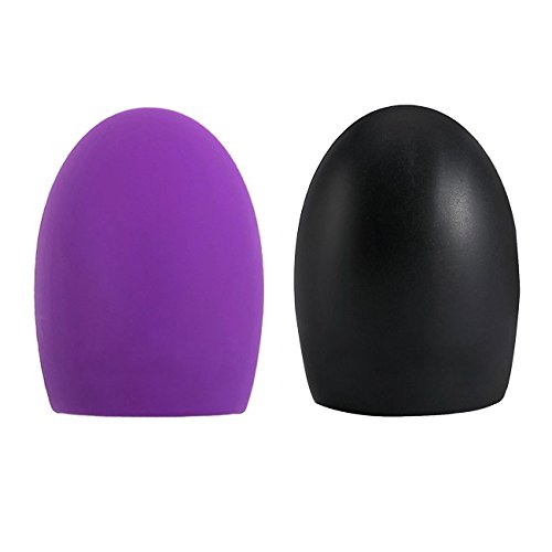 2 Pieces Makeup Brush Cleaner | Silicon Brushegg for Cosmetic Brushes | Make-up Bristles Scrubber Washing | Professional Cleaning Pad