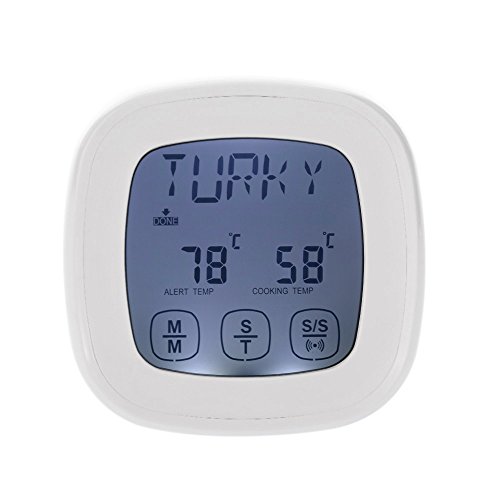 Gazechimp Digital Touchscreen Fleisch Grillen BBQ Thermometer mit Alarmfunktion - 3