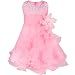 YIZYIF Baby Toddlers Girls Sleeveless Tutu Layered Flower Dress Birthday Party Baptism Dress Pink 3 Years