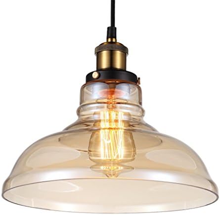 NEW MODERN VINTAGE INDUSTRIAL RETRO LOFT GLASS CEILING LAMP SHADE PENDANT LIGHT